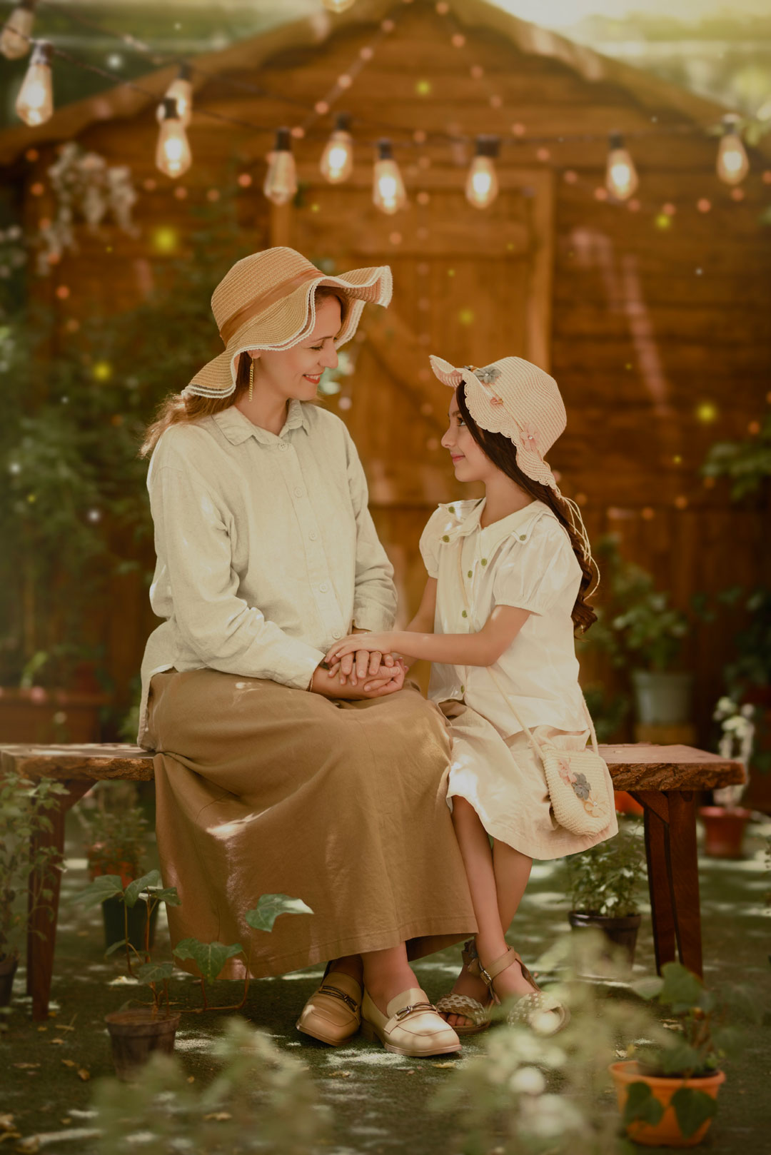 عکاسی کودک در فضای باز مشهد با نور غروب - آتلیه کودک نویسا